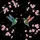 Iridescent Hummingbird Pink Cherry Blossom Floral - Wildlife Lover Gift Spare Tire Cover - 6