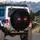 Intense Glowing Red Eyes Shadowy Void - Vehicle Protection Accessory Spare Tire Cover - 3