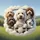 Poodle Dog Group Driving Outdoor Journey - Travel Essentials Gift for Pet Owners Spare Tire Cover - 6