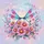 Iridescent Dragonflies Pink Daisy Flowers Butterflies Green Leaves - Home Decor Gift Spare Tire Cover - 6