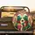 Cheerful Green Dinosaurs Santa Hats Christmas Trees Snowflakes Gift - Christmas Holiday Season Spare Tire Cover - 2