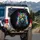 Tiger Hooded Sweatshirt Sunglasses Neon Streaks - Urban Style Wildlife Lover Gift Spare Tire Cover - 3