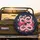 Pink Snake Fuchsia Roses Wildflowers Golden Moon - Mystical Decor for Snake Lovers Spare Tire Cover - 2