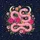Pink Snake Fuchsia Roses Wildflowers Golden Moon - Mystical Decor for Snake Lovers Spare Tire Cover - 6