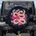 Pink Snake Fuchsia Roses Wildflowers Golden Moon - Mystical Decor for Snake Lovers Spare Tire Cover - 1