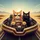Tabby Black Cats Sunglasses Open Road - Car Enthusiast Gift for Cat Lovers Spare Tire Cover - 6
