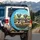 Miniature Schnauzer Family Driving Car - Dog Lover Road Trip Gift for Pet Owners Spare Tire Cover - 3