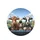 Funny Surprised Driving Cows Rural Landscape - Farmhouse Decor Cow Lover Gift Spare Tire Cover - 4