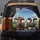 Funny Surprised Driving Cows Rural Landscape - Farmhouse Decor Cow Lover Gift Spare Tire Cover - 5