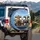 Funny Surprised Driving Cows Rural Landscape - Farmhouse Decor Cow Lover Gift Spare Tire Cover - 3