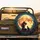 Seated Woman Black Cat Full Moon - Twilight Car Decor for Cat Lover Spare Tire Cover - 2