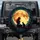 Seated Woman Black Cat Full Moon - Twilight Car Decor for Cat Lover Spare Tire Cover - 1