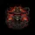 Skeletal Figure Cigar Glowing Eyes Skulls Fire - Dark Art Lover Gift Spare Tire Cover - 6
