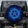 Glowing Electric Pentagram Runic Script - Mystical Dark Fantasy Car Decor Spare Tire Cover - 1