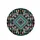 Ornate Concentric Diamond Shapes Tribal Feathers - Southwestern Decor Gift Spare Tire Cover - 4