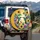 Hummingbird Lush Floral Sunflower Petunia Sunlit Garden Wildlife Lover Gift Spare Tire Cover - 3