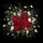 Crimson Roses White Gold Butterflies Golden Tendrils Fairy Lights Luxury Vehicle Accent Spare Tire Cover - 6