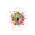 Dense Cluster Scattered Assorted Colors Paw Prints - Pet Owner Lifestyle Accessory Spare Tire Cover - 4
