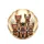 Six Expressive Yorkshire Terriers Tiaras Bows Luxurious Interior - Dog Lover Gift Spare Tire Cover - 4