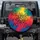 Musical Notes Staffs Flowing Vibrant Liquid - Music Lover Home Decor Gift Spare Tire Cover - 1