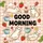Cute Cartoon Cats Strawberries Coffee Cupcakes Suns 'GOOD MORNING' - Cat Lover Gift Spare Tire Cover - 6