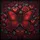 Scarlet Butterfly Deep Red Roses Ornate Hearts - Gothic Romantic Decor Gift Spare Tire Cover - 6