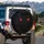 Glowing Red Eyes Hidden Creature - Fantasy Adventure Driver Gift Spare Tire Cover - 3
