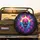 Screaming Skull Glowing Eyes Jagged Teeth Neon Energy Burst - Road Trip Accessory Gift Spare Tire Cover - 2