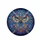 Mesmerizing Owl Face Swirling Feathers - Wildlife Lover Gift Spare Tire Cover - 4