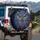 Mesmerizing Owl Face Swirling Feathers - Wildlife Lover Gift Spare Tire Cover - 3