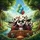Panda Group Road Trip Animals Scenic Landscape - Wildlife Lover Gift Spare Tire Cover - 6