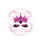 Glitter Fuchsia Crown Black Eyelashes - Beauty Lover Gift Spare Tire Cover - 4