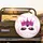 Glitter Fuchsia Crown Black Eyelashes - Beauty Lover Gift Spare Tire Cover - 2
