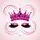 Glitter Fuchsia Crown Black Eyelashes - Beauty Lover Gift Spare Tire Cover - 6