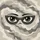 Cartoon Eyes Sunglasses Clouds Organic Shapes - Road Trip Protection Spare Tire Cover - 6