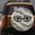 Cartoon Eyes Sunglasses Clouds Organic Shapes - Road Trip Protection Spare Tire Cover - 5