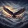 Bald Eagle American Flag Mountain Clouds Patriotic Vehicle Decor for Veterans Spare Tire Cover - 6