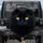 Black Cat Luminous Golden Eyes Deep Charcoal Fur - Wildlife Lover Everyday Gift Spare Tire Cover - 1
