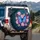 Butterfly Lotus Bloom Flowers - Outdoor Decor Gift for Garden Lover Spare Tire Cover - 3