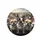 Black White Fawn French Bulldogs Piled Up Outdoor Road Scene - Dog Lover Gift Spare Tire Cover - 5