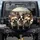 Black White Fawn French Bulldogs Piled Up Outdoor Road Scene - Dog Lover Gift Spare Tire Cover - 1
