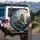 Majestic White Lion Snow-Capped Mountain Landscape - Wildlife Lover Gift Spare Tire Cover - 3