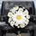 Black Field White Daisy Flower Cluster - Nature Lover Gift for Flower Lovers Spare Tire Cover - 1