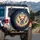 Chihuahuas Sparkling Golden Party Hats Celestial Night Sky Starbursts Shimmering Dust - Dog Lover Gift Spare Tire Cover - 3