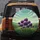 Purple Allium Thistle Flowers Green Hills Sky - Nature Lover Gift Spare Tire Cover - 5