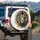 Majestic Lion Head Golden Mane Filigree Smoky Mist - Wildlife Lover Gift Spare Tire Cover - 3