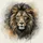 Majestic Lion Head Golden Mane Filigree Smoky Mist - Wildlife Lover Gift Spare Tire Cover - 6