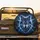 Majestic Wolf Head Golden Eyes Radiating Electric Blue Lightning - Wildlife Lover Gift Spare Tire Cover - 2