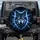 Majestic Wolf Head Golden Eyes Radiating Electric Blue Lightning - Wildlife Lover Gift Spare Tire Cover - 1