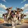 Five Beagles Black Sunglasses Blue Sky Road Trip - Dog Lover Travel Gift Spare Tire Cover - 6